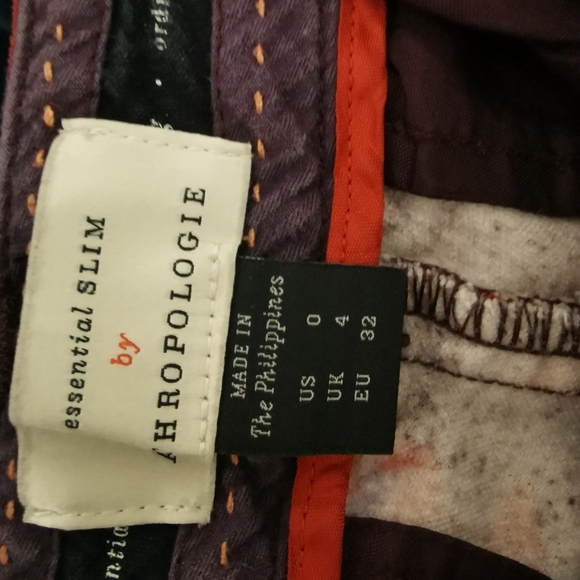 Anthropologie velvet cropped pants - Picture 4 of 4